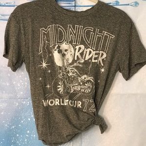 Casual & Cute Grey Multi Functional Tee Size Small